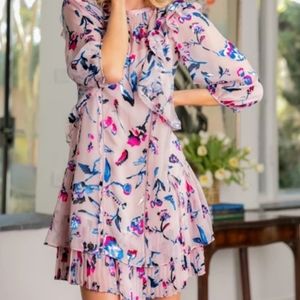 Tanya Taylor Delifina floral silk dress